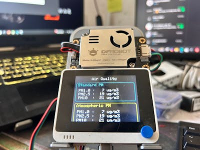 Real-Time Air Quality Monitoring with Wio Terminal + PM Sens
