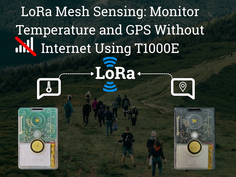 LoRa Sensor Mesh with T1000E and Meshtastic