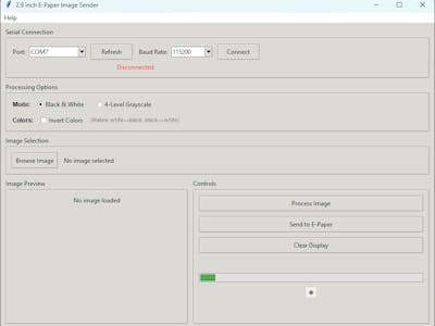 E-Paper Image Sender: Wireless Display Controller with GUI