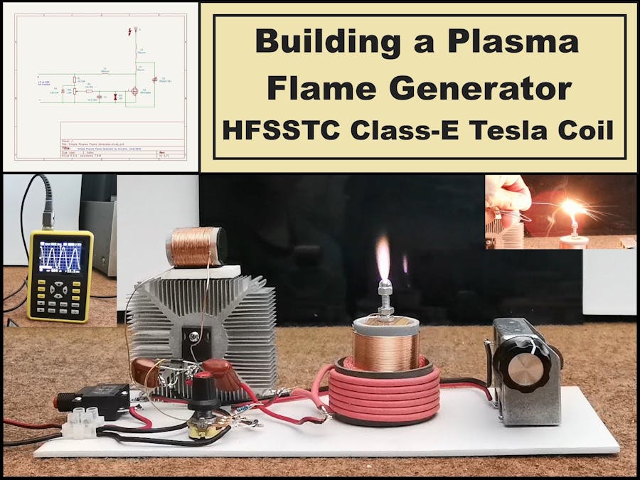 Building a Plasma Flame Generator, HFSSTC Class-E Tesla Coil