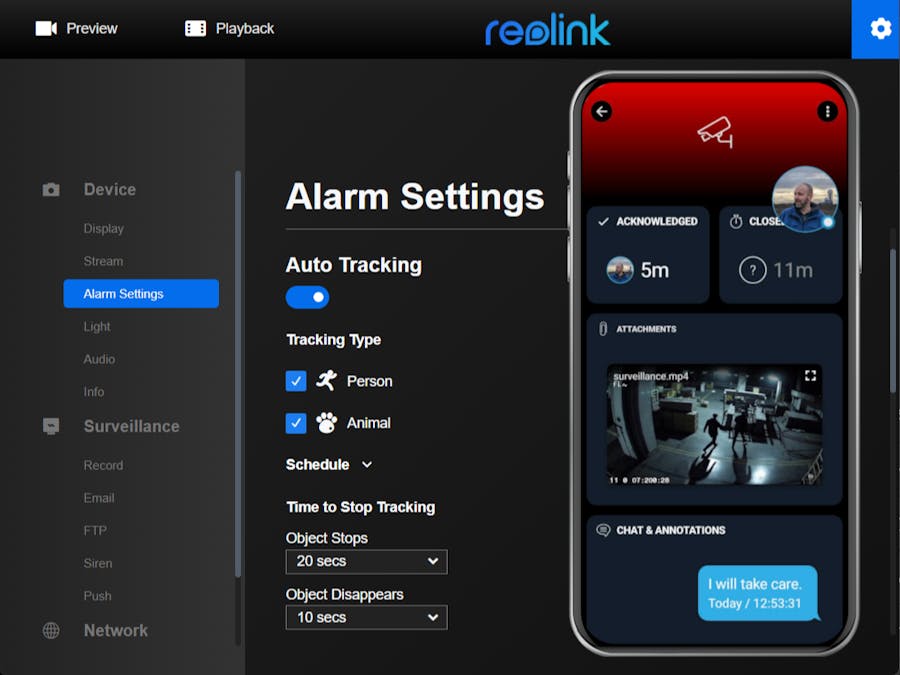 Mobile Alerting for Surveillance Cameras