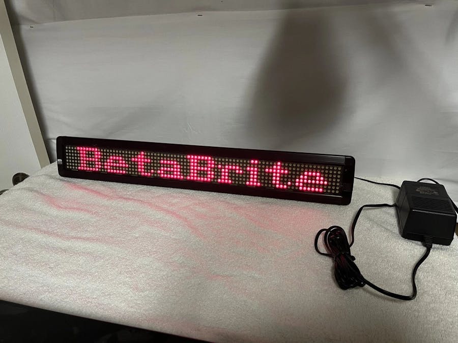 My old betabrite controlled with esp8266