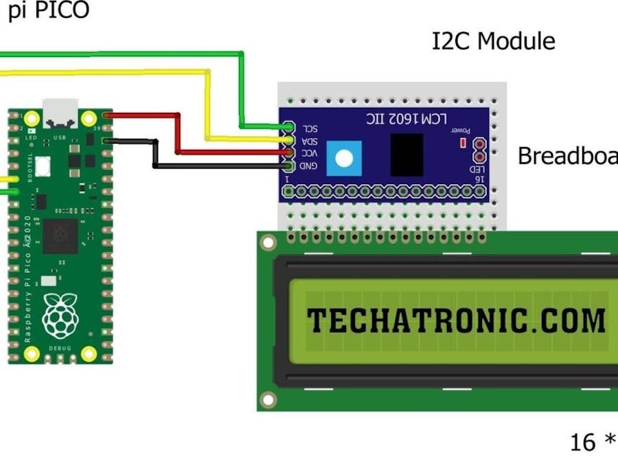 Raspberry Pi PICO LCD | Raspberry Pi PICO I2C LCD | Ras Pi P