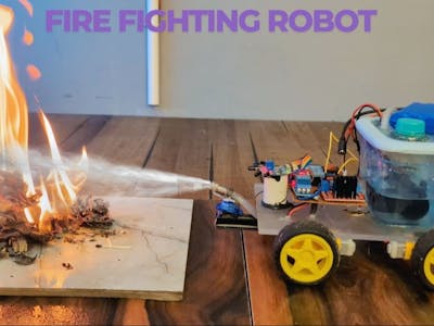 Fire Fighting Robot Autonomous + BT Control