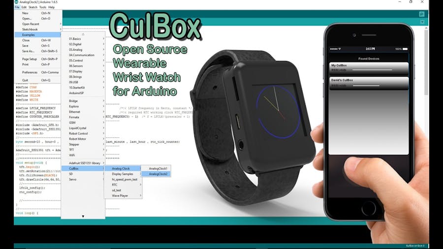 CulBox - Open Source Smart Watch for Arduino