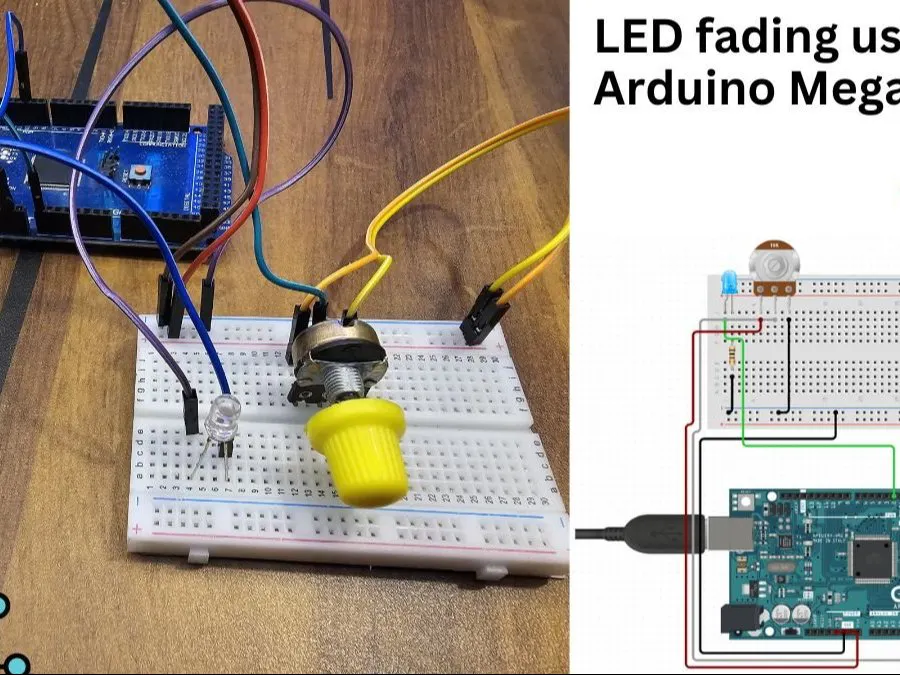 LED fading using Arduino Mega | Analog PWM