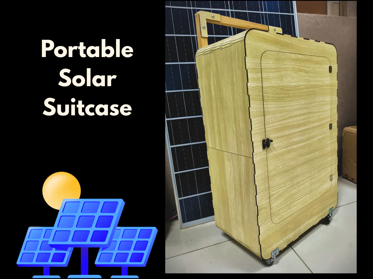 Portable Solar Suitcase - Solar Power on the Go! - Hackster.io