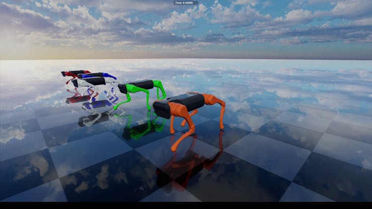 قدم زدن هوشمند: فناوری جدید راه رفتن را متحول میکند! 2 تمام مراحل آموزش الگوریتم به صورت شبیهسازیشده انجام شده است.