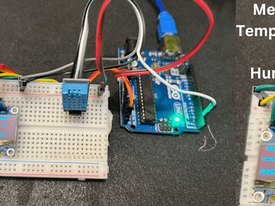 DHT11 Sensor With SSD1306 OLED | DHT11 with Arduino