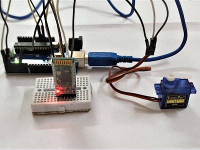 Bluetooth Controlled Servo motor project | Arduino servo mot
