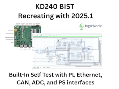 KD240 BIST - Platform/App Recreating with 2025.1 Vitis & HLS