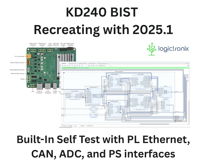 KD240 BIST - Platform/App Recreating with 2025.1 Vitis & HLS