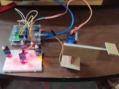 Hand Gesture Controlled Robot Arm Using Arduino