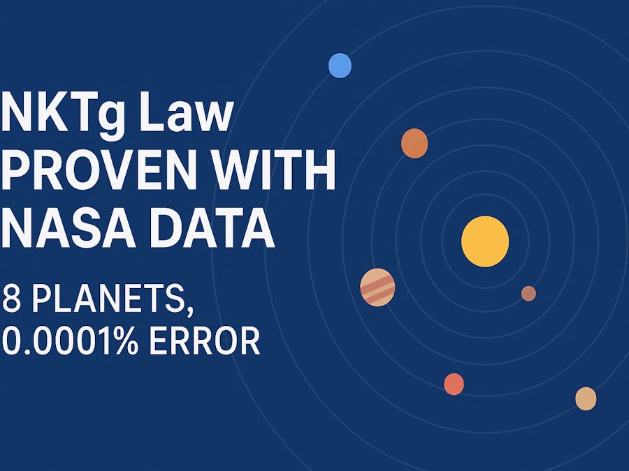 NKTg Law: Experimental Verification of Planetary Mass Using