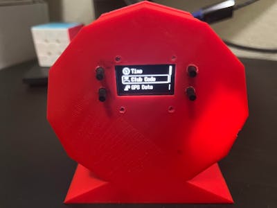 Arduino GPS Clock With Menu