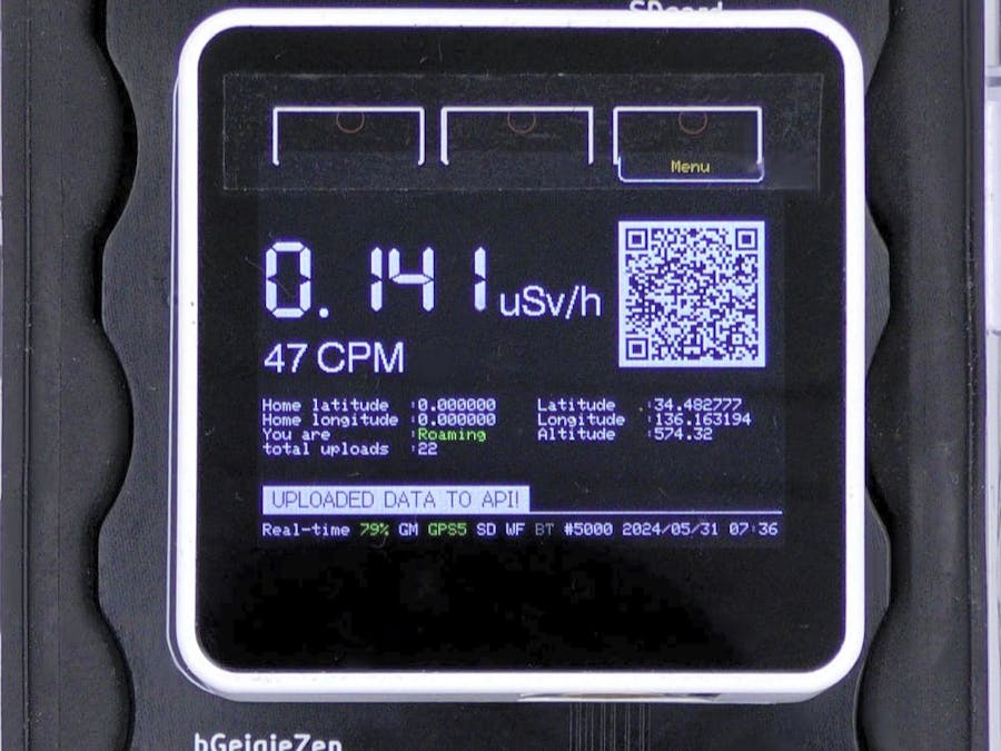 M5Stack Geiger Counter+GPS. https://bgeigiezen.safecast. jp