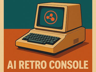 AI Retro Console with n8n, LLM and Linux