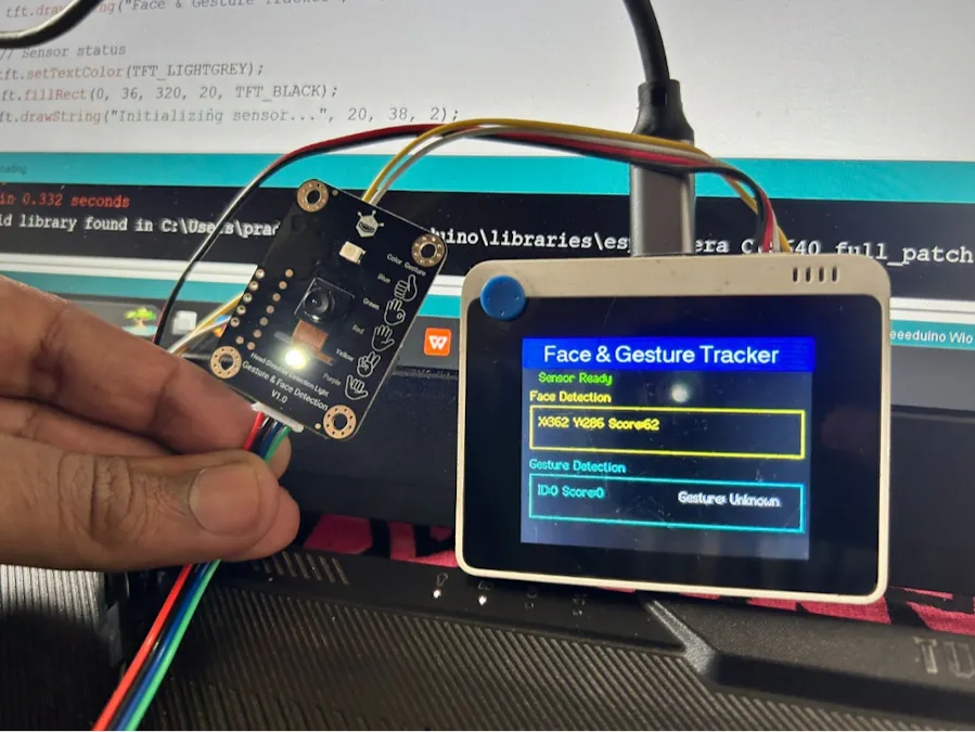 Air-Controller with Wio Terminal, DFRobot GestureFace Sensor