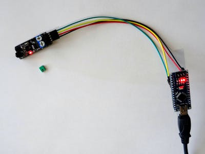 Infrared Obstacle Avoidance Sensor with Visuino