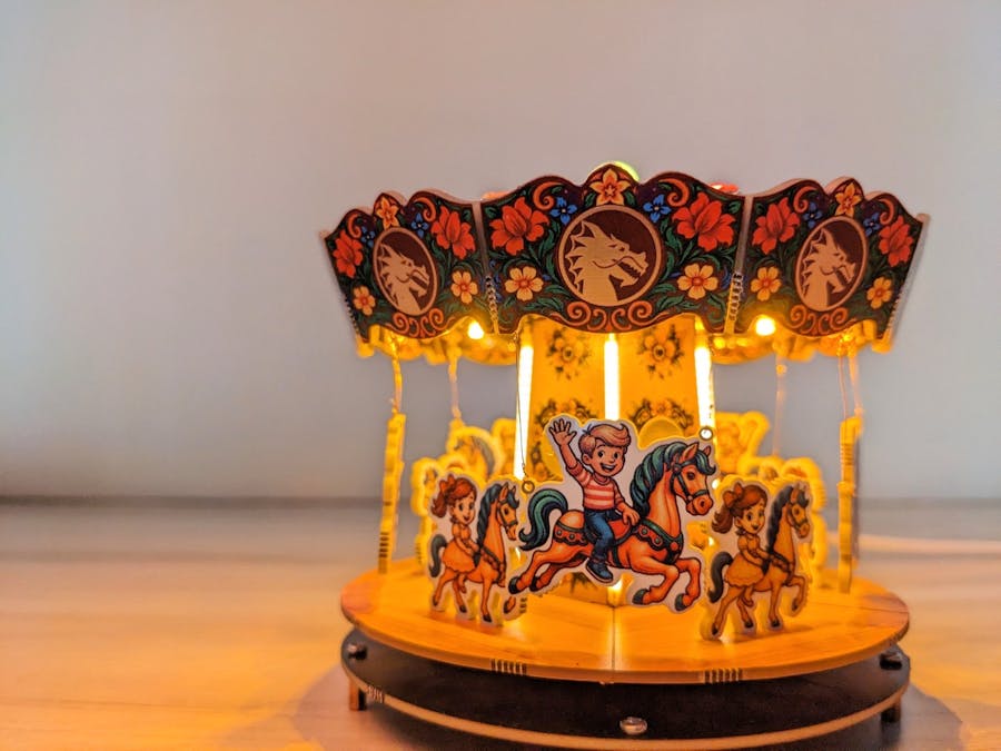 Colorful Merry-Go-Round Ride