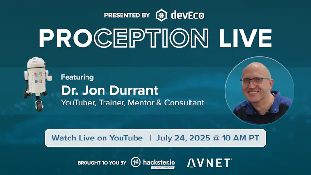 🎙 PROCEPTION Live | Interactive Electronics With Jon Durant - Hackster.io