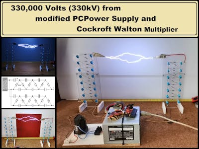 330, 000 volts from modified PC Power Supply - CW Multiplayer