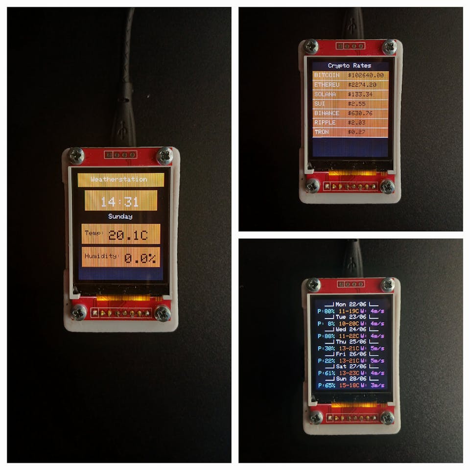 BitGlance is a compact, desk crypto clock built - Hackster.io