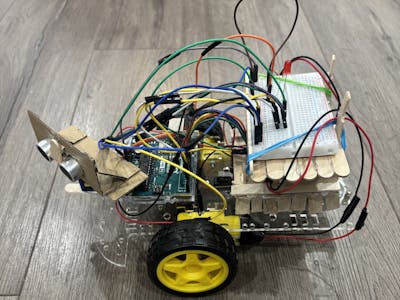 Arduino Obstacle Avoiding Robot - w/ Custom Chassis