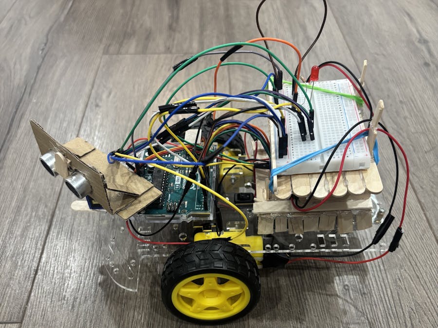 Arduino Obstacle Avoiding Robot - w/ Custom Chassis