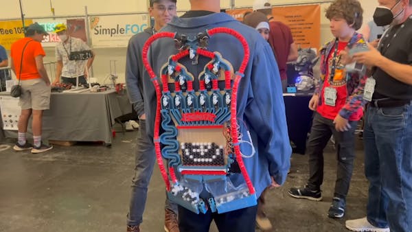 Engineezy Converted His Marble Pixel Art Machine Into a Wearable for Open Sauce