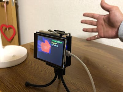 Hand gesture recognition using low-resolution thermal images