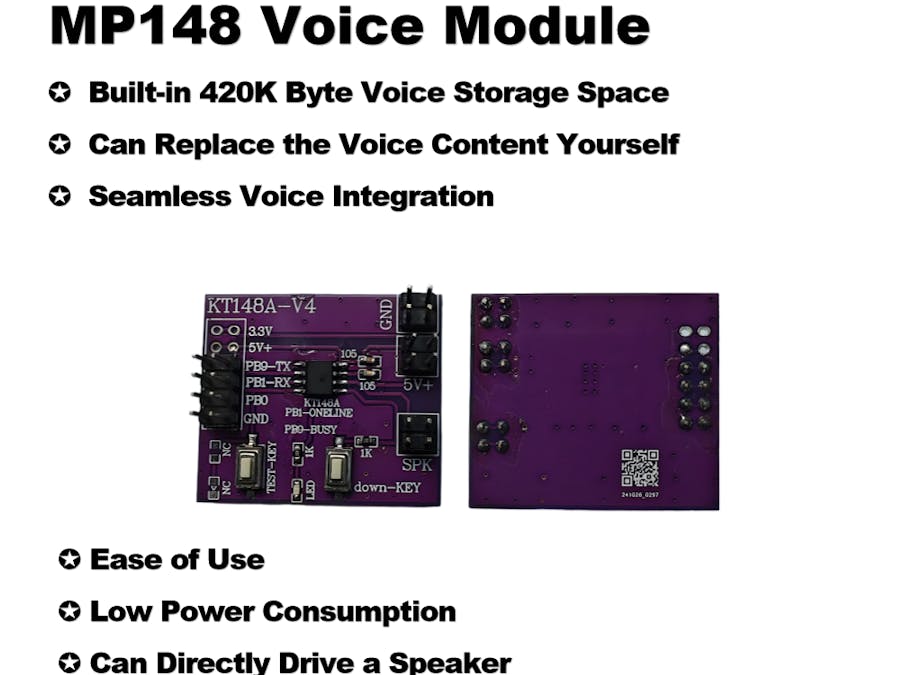 MP148: Ultra-Low-Cost Voice Module for All Audio Solutions