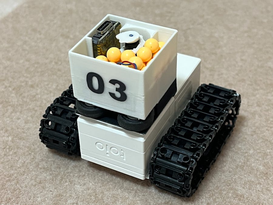 Ultra-compact plastic BBs launcher
