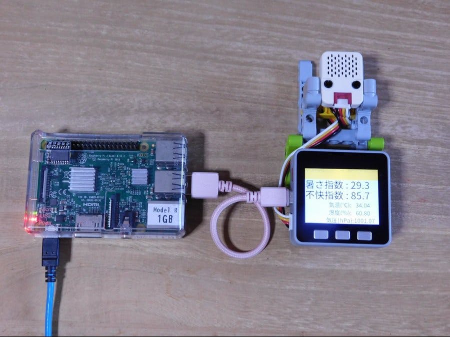 Heat index measurement system developed with tinygo