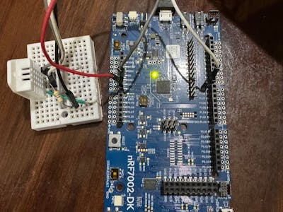 Nrf7002dk and DHT22 sensor Step by step guide