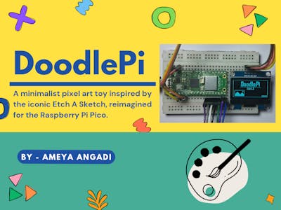DoodlePi: a Raspberry Pi Pico Pixel Art Drawing Toy