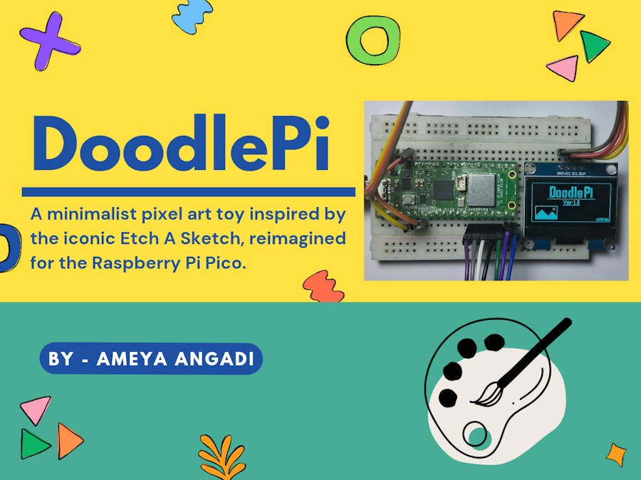 DoodlePi: a Raspberry Pi Pico Pixel Art Drawing Toy