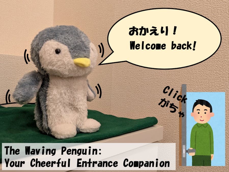 The Waving Penguin: Your Cheerful Entrance Companion