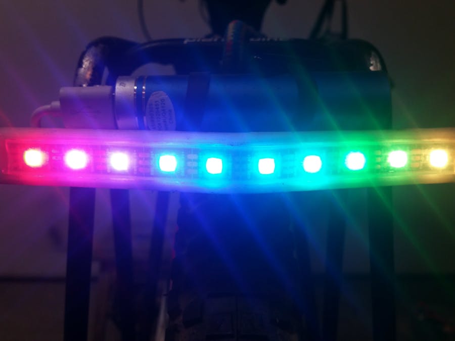 Simple LED Strip Bicycle Tail Light
