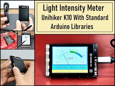 Light Meter Project - Unihiker K10 with Arduino Libraries