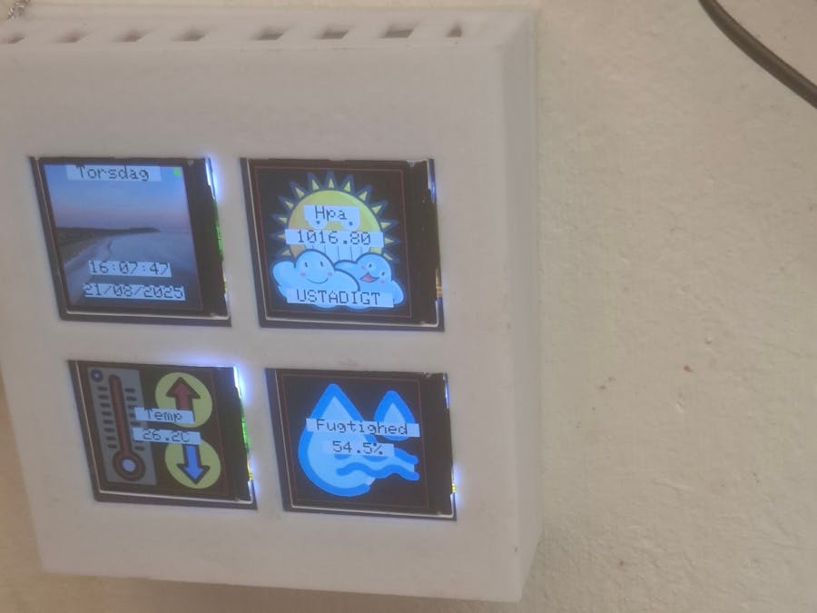 2x2 Display barometer