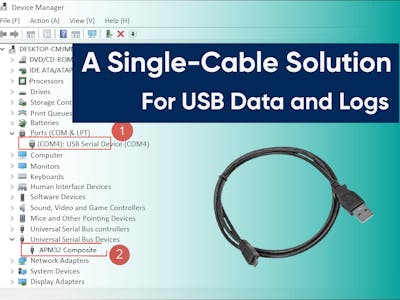 A Single-Cable Solution for USB Data and Logs