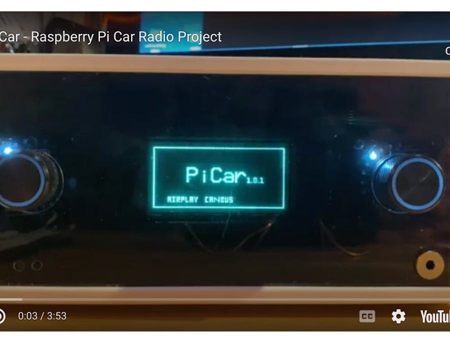 PiCar: Raspberry Pi Car Radio with RTL-SDR, CAN Bus Hacking,