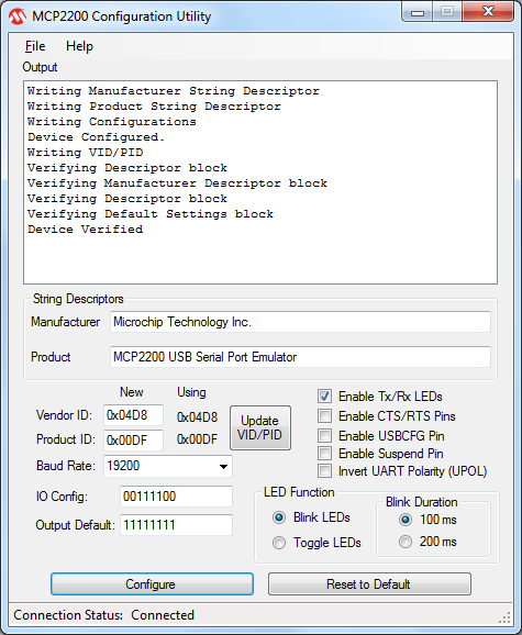 mcp2200 usb serial port emulator driver download