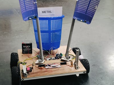 Manually Controlled Trash Collecting Bot