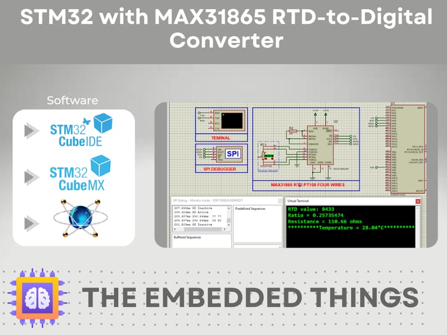 STM32 with MAX31865 RTD-to-Digital Converter