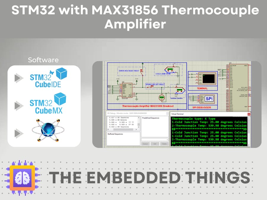 STM32 with MAX31856 Thermocouple Amplifier
