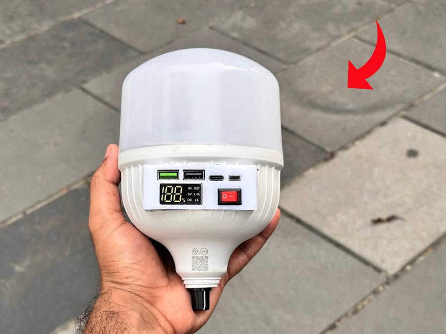 DIY Emergency Gadget: 50W LED Torch With Dual USB Power Bank