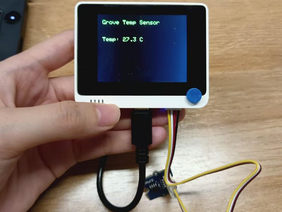 🌡️Wio Terminal Grove Temperature Sensor Project
