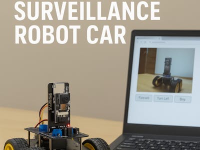Video Survillance Car Using ESP32-CAM